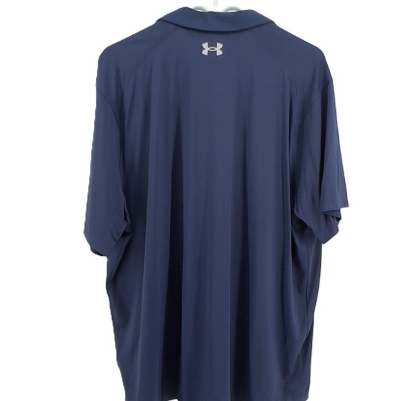Under Armour Polo Shirt XXL – Navy Blue Performance Wear - Picture 3 of 9